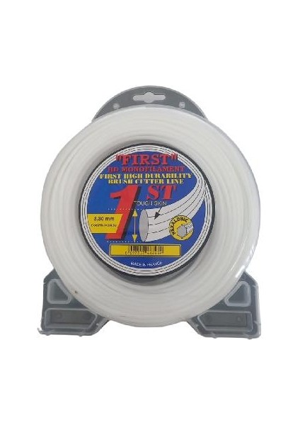6 Köşe Tırpan Misinası 3,30 mm 46 mt Beyaz