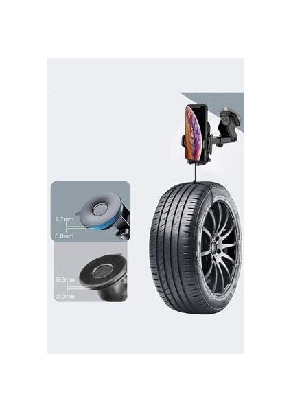 Tüm Telefonlara Uyumlu Araba Akrobat Telefon Tutucu Torpido Vakumlu Araç Içi Tutacak Sağlam