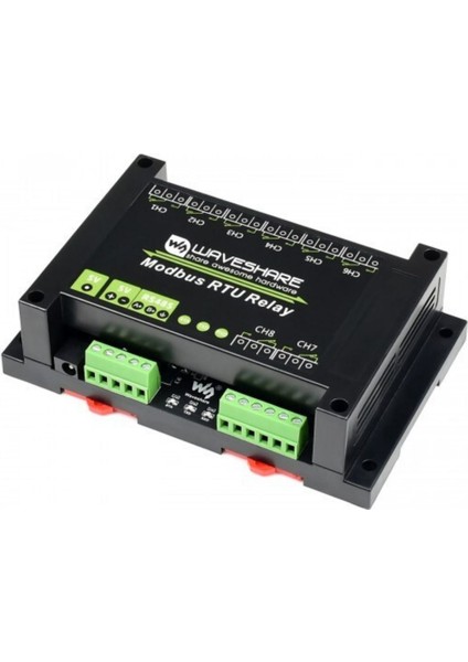 RS485 Kontrollü 8-Kanal Endüstriyel Modbus-Rtu Röle Modülü