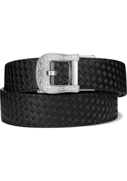 Kore 1.5'' Deri x Hasır Desen Taktik Kemer