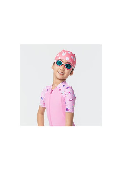 Nabaiji Çocuk Yüzücü Gözlüğü - Pembe/mavi - Mavi Camlar - Xbase modelleri