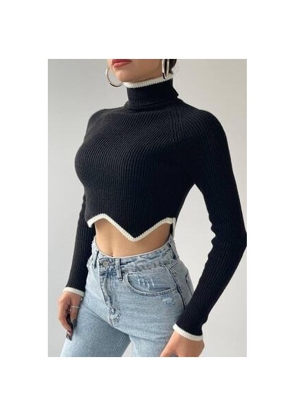 Balıkçı Crop Kazak Yeni Sezon Crop Kazak Kısa Kazak Boğazlı Kazak fırsatları