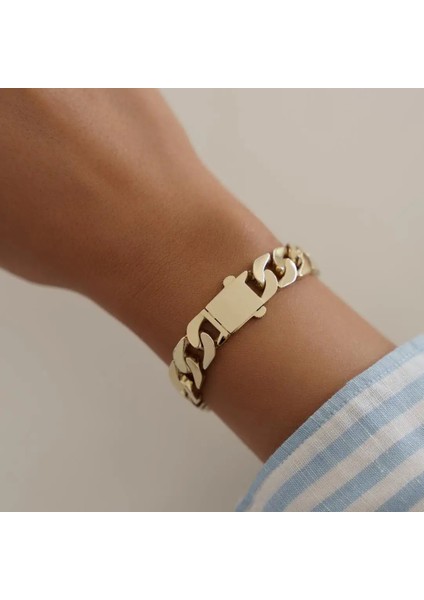 Kilitli Slim Gurmet Altın Bileklik fiyatları