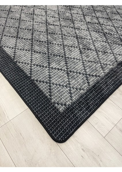 Gri Jüt Sisal Görünüm Bordürlü Kaymaz Taban Yolluk Halı fiyatları