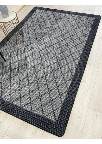 Gri Jüt Sisal Görünüm Bordürlü Kaymaz Taban Yolluk Halı fırsatları