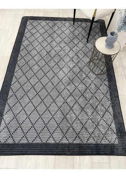 Gri Jüt Sisal Görünüm Bordürlü Kaymaz Taban Yolluk Halı indirimleri
