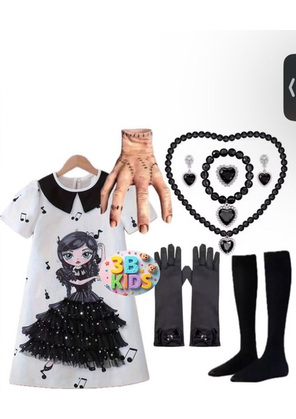 Wednesday Tül Detaylı Elbise