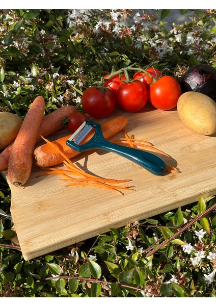 Yeşil Jülyen Soyacak – Paslanmaz Alman Çeliği, Ergonomik Sap, Orijinal (Tekli)