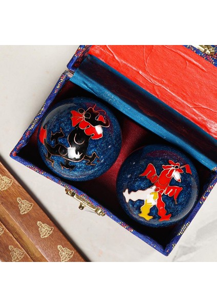 Dragon Temalı Mavi Zen Meditasyon Baoding Topu fiyatları