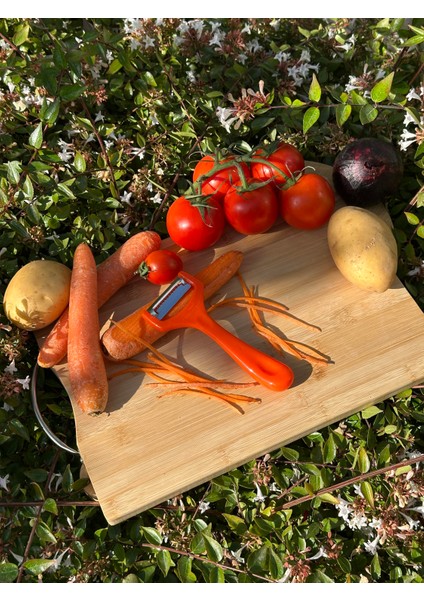 Turuncu Jülyen Soyacak – Paslanmaz Alman Çeliği, Ergonomik Sap, Orijinal (Tekli)