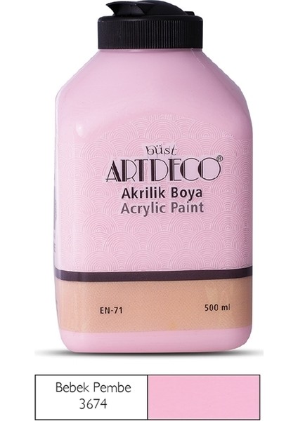 Akrilik Ahşap Boyası 500 ml 3674 Bebek Pembe fiyatları