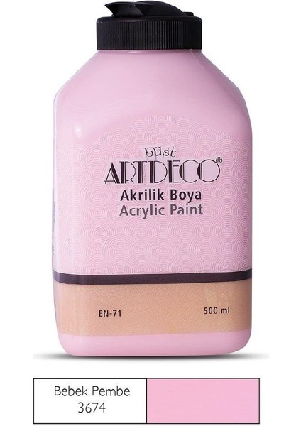 Akrilik Ahşap Boyası 500 ml 3674 Bebek Pembe modelleri