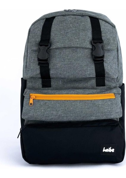 Trend Okul Sırt Çantası (Laptop Bölmeli) Antrasit- Siyah 1154