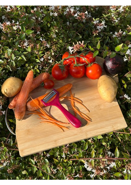 Pembe Jülyen Soyacak – Paslanmaz Alman Çeliği, Ergonomik Sap, Orijinal (Tekli)