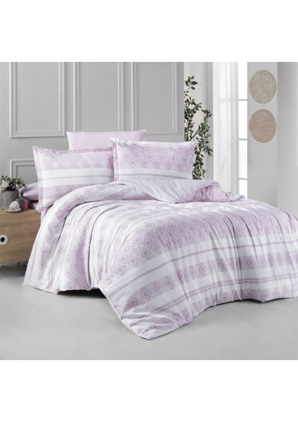 Ikat Pudra Çift Kişilik Nevresim Takımı 200X220 cm
