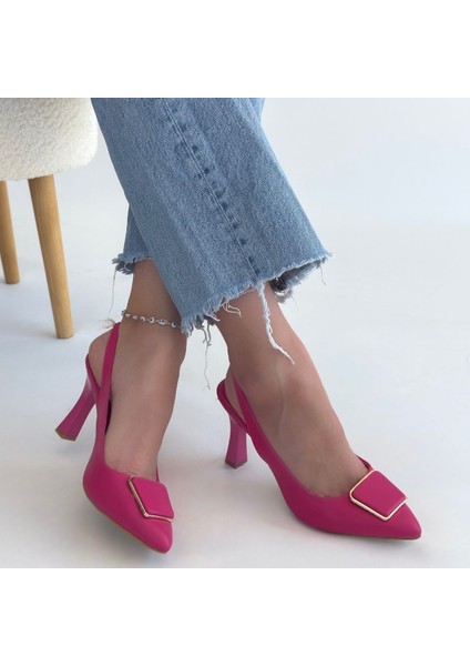 Fuşya Cilt Topuklu Ayakkabı fırsatları