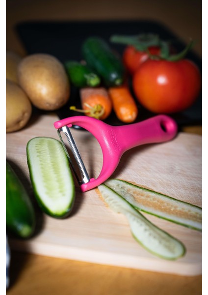 Mat Pembe Sapan Soyacak – Paslanmaz Alman Çeliği, Ergonomik Sap, Çift Yönlü Kullanım fiyatları