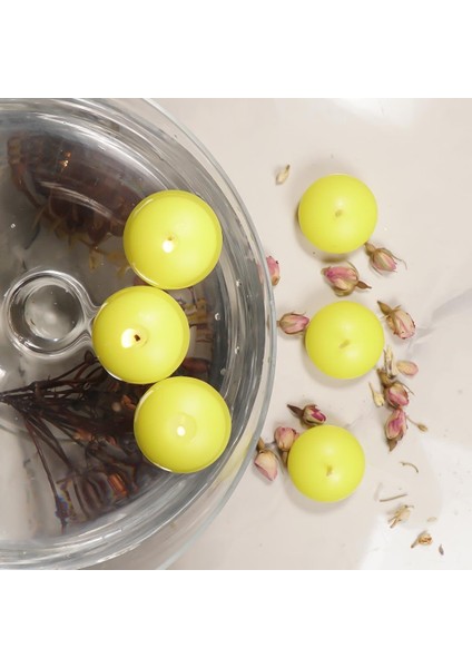 Sarı Suda Yüzen Mum modelleri