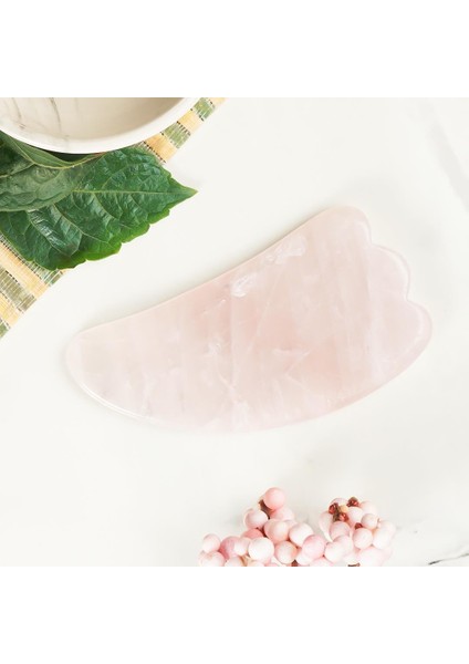 Pembe Kuvars Gua Sha Doğal Taş Masaj Aleti fiyatları