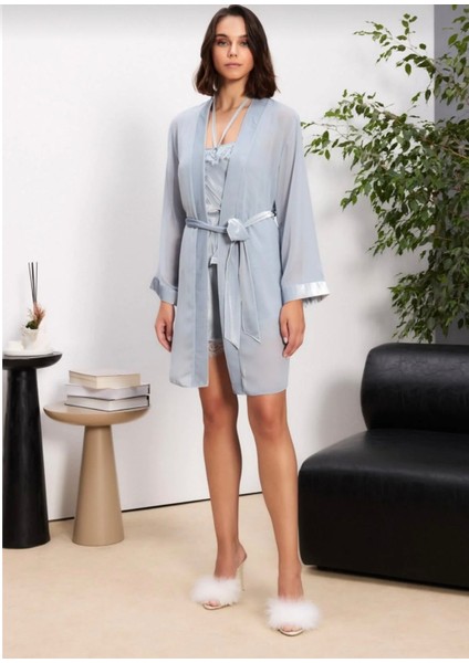 Kadife Saten 3'lü Kadın Pijama Takımı - 2845 fiyatları