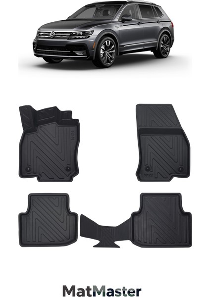 Volkswagen Tiguan 2021 Model 5d Ekstra Havuzlu Paspas