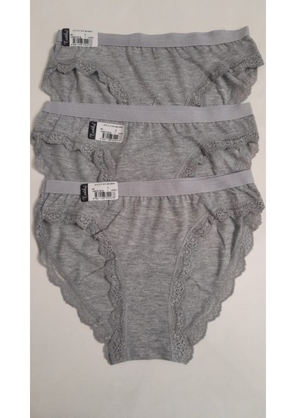 Işık Bikini-Külot- 12 Adet -Gri modelleri