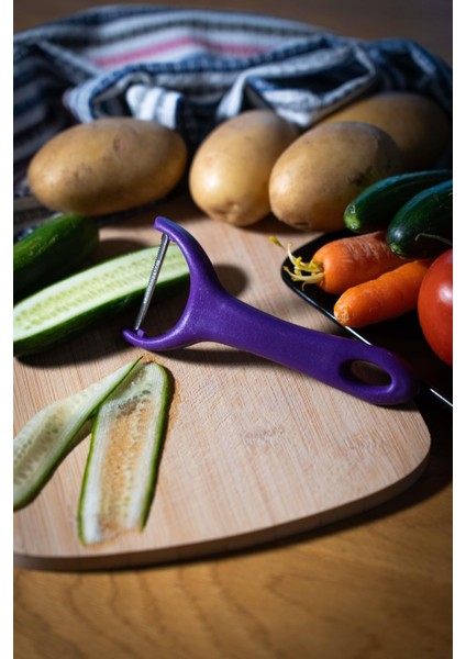 Mat Mor Sapan Soyacak – Paslanmaz Alman Çeliği, Ergonomik Sap, Çift Yönlü Kullanım fiyatları