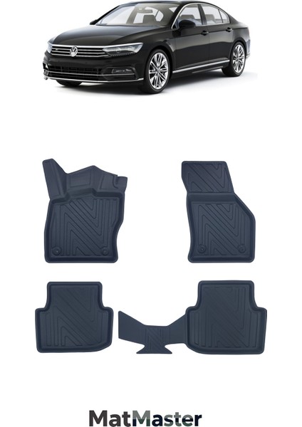 Volkswagen Passat B8 2017 Model 5d Ekstra Havuzlu Paspas