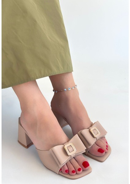 Nude Cilt Topuklu Terlik fiyatları