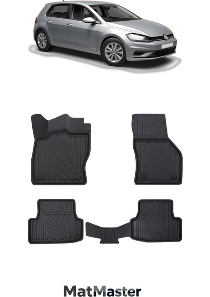Volkswagen Golf 7 2018 Model 5d Ekstra Havuzlu Paspas