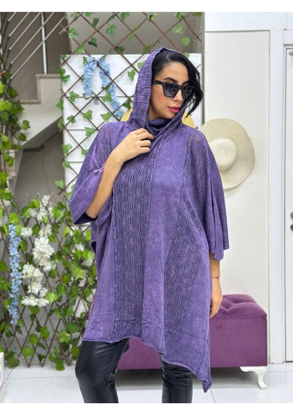 SC2520 Yikamali Triko Kazak Mor fiyatları