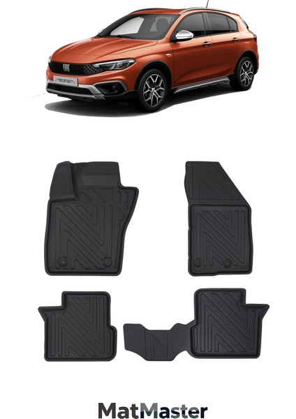 Fiat Egea Cross 2023 Model 5d Ekstra Havuzlu Paspas
