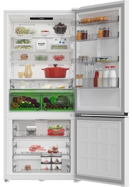 283613 Eb Alttan Donduruculu Buzdolabı Beyaz