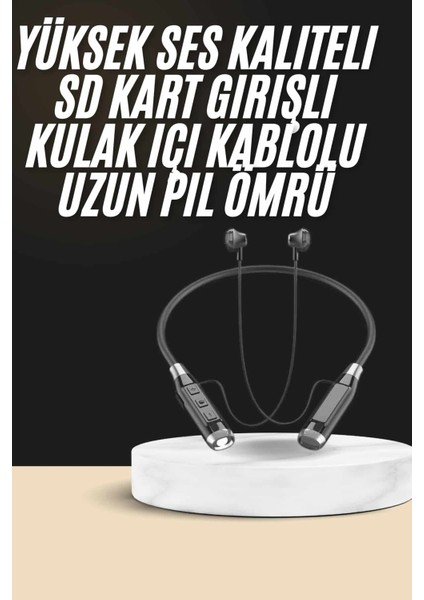 Zengezur Boyun Bantlı Sd Kart Girişli Yüksek Perfomanslı Bluetooth Kulaklık fiyatları