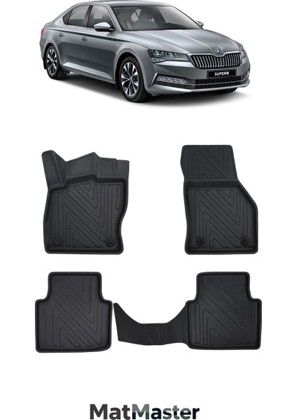 Skoda Superb 2021 Model 5d Ekstra Havuzlu Paspas