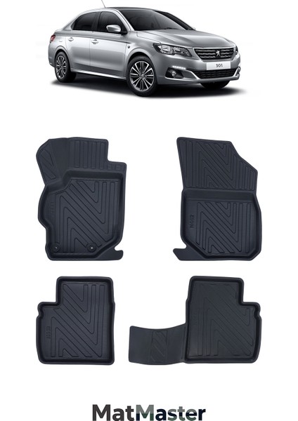 Peugeot 301 2020 Model 5d Ekstra Havuzlu Paspas