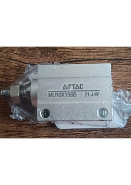 Mini Çok Montajlı Silindir Çift Etkili Tek Çubuklu Silindir, Delik Çapı 10 Mm, Strok 15 Mm, Pnömatik Silindirler