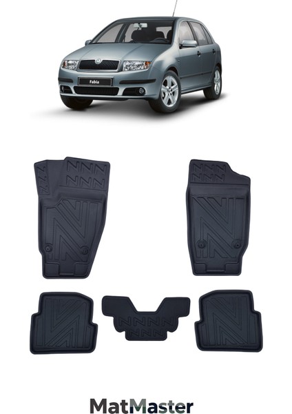 Skoda Fabia 2003 Model 5d Ekstra Havuzlu Paspas