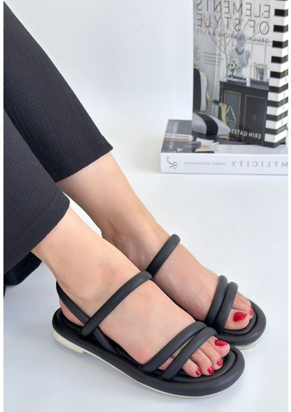 Siyah Cilt Sandalet modelleri