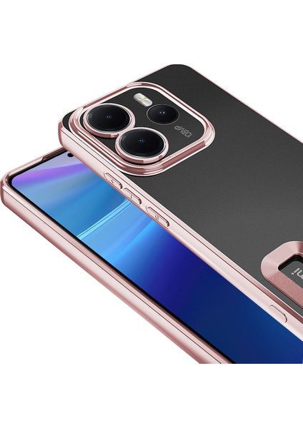 Xiaomi Redmi Note 14 Uyumlu Kılıf Logo Gösteren Kamera Korumalı Silikon Bronz fiyatları