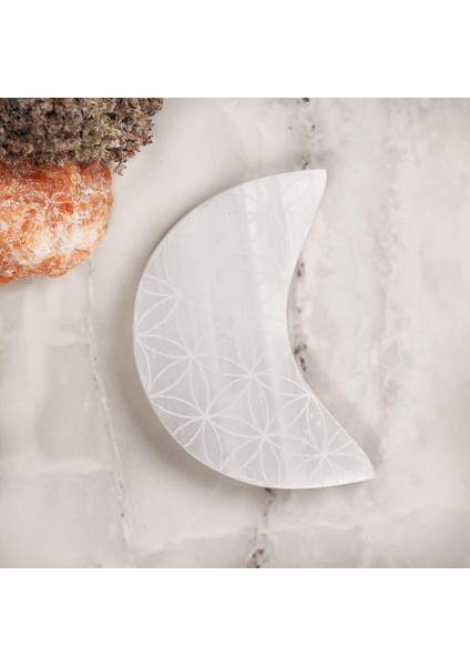 Selenit Yaşam Çiçeği Ay Temalı Doğal Taş fiyatları