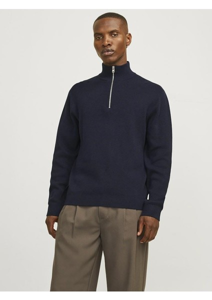 Jack Jones Blamılano Fermuarlı Yakarelax Fit Erkek Kazak 12259664