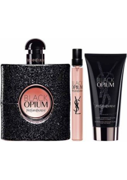 Black Opium Edp 90ML + 10 ml Edp + Body Lotion 50ML