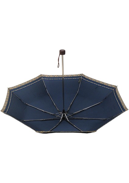 Lüx Şemsiye Sarı Puantiyeli Lacivert