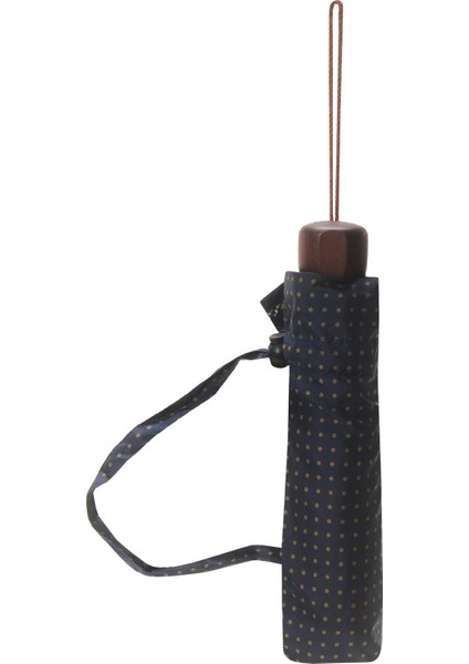 Lüx Şemsiye Sarı Puantiyeli Lacivert