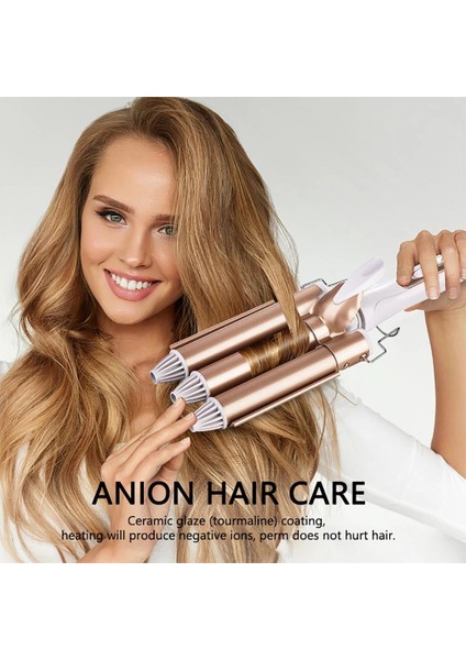 Profesyonel Seramik Wag Su Dalgası Saç Maşası - Doğal Ve Kalıcı Bukleler İçin