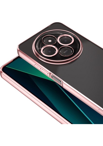 Xiaomi Redmi 14C 4g Uyumlu Kılıf Logo Gösteren Kamera Korumalı Silikon Bronz fiyatları