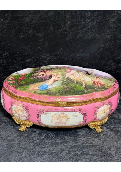 SEVRES Antika Porselen Sandık