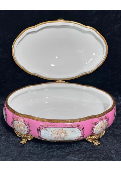 SEVRES Antika Porselen Sandık