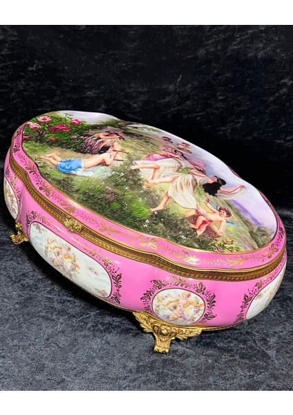 SEVRES Antika Porselen Sandık
